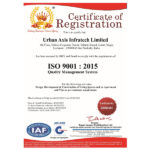 Urban Axis recognized with ISO 9001:2015 certification for Quality Management system