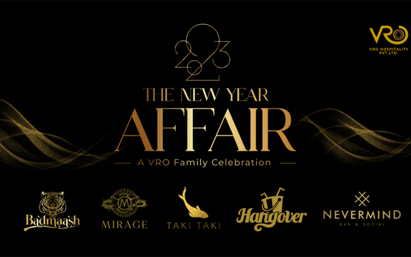 To usher in the New Year V&RO gets the best line-up of curated events at Badmaash Nevermind Mirage Taki Taki & Hangover in Bengaluru