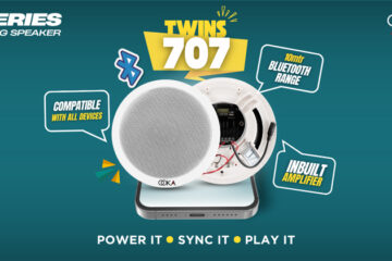 Say Hello to the Smartest Way to Sound — Ooka Audio Launches TWINS 707 Bluetooth Ceiling Speakers