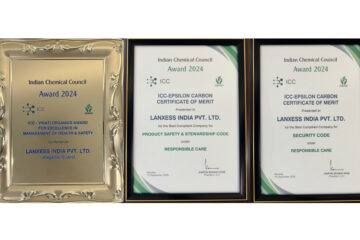 LANXESS India recognized with three prestigious honors by the Indian Chemical Council